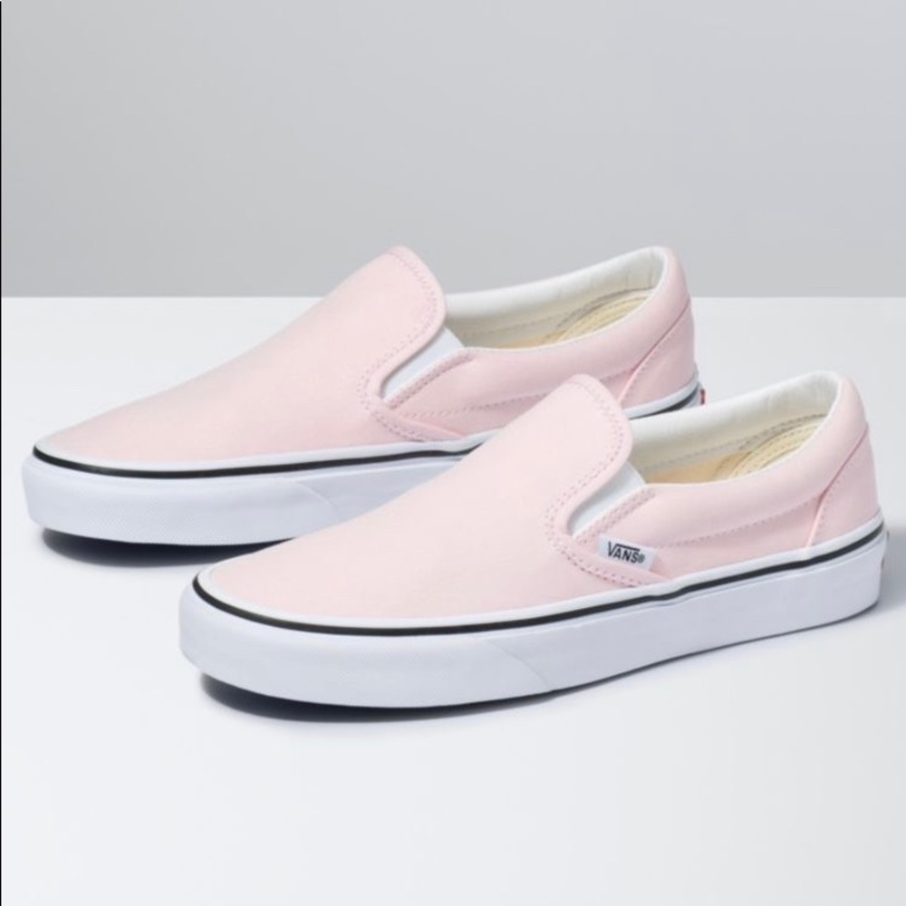 Vans Slip Ons- Light Pink
